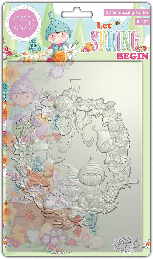Craft Consortium Let Spring Begin Embossing Folder