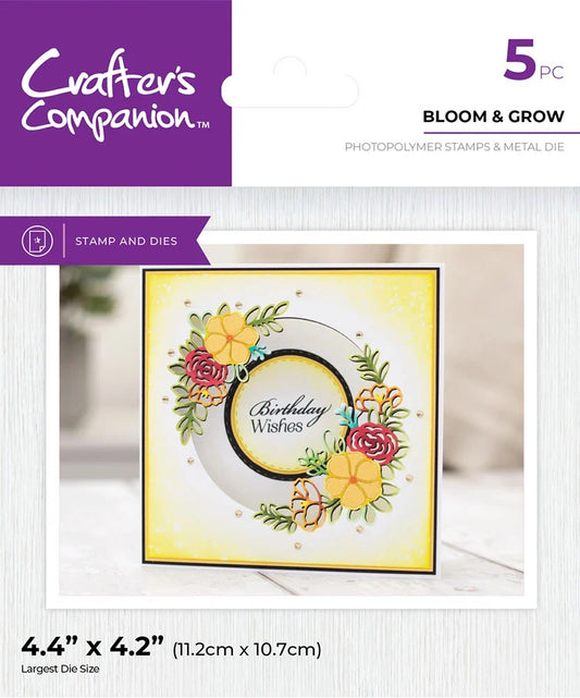 Bloom and Grow Stamps and Dies Set by Crafters Companion