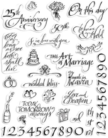 Creative Imaginations Wedded Bliss Stamp Set