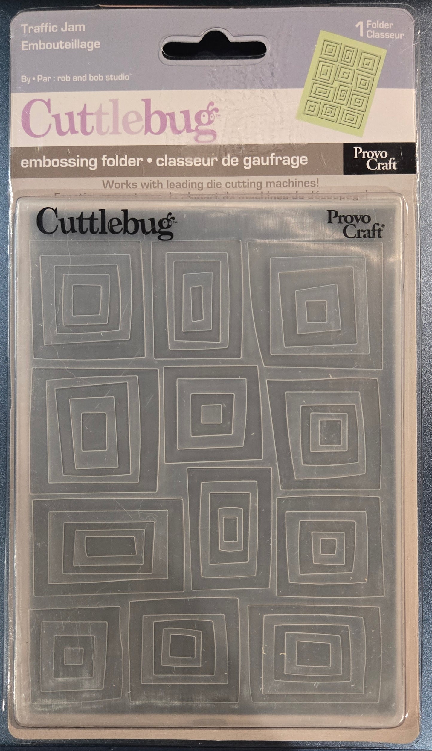 Cuttlebug Traffic Jam Embossing folder