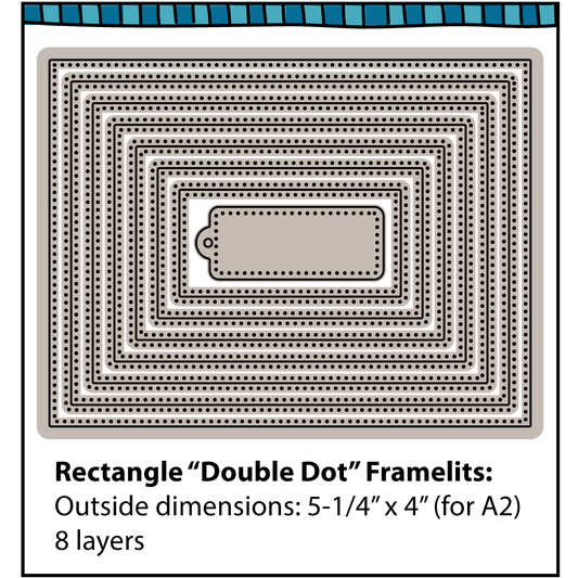 Double Dot Rectangle Framelits Die Set