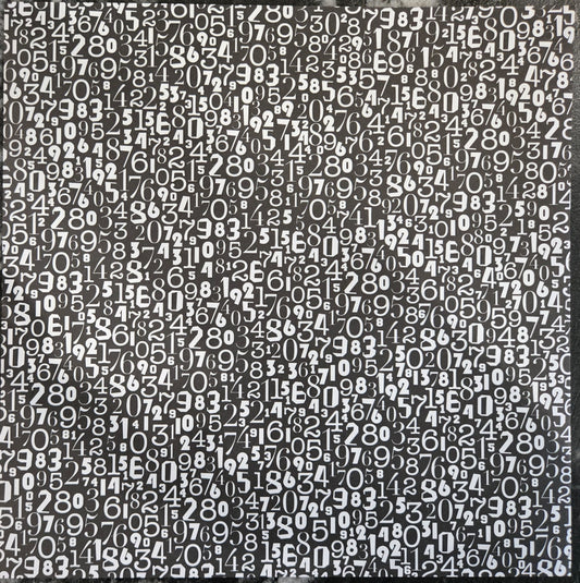 DCWV Black and White Numbers Paper