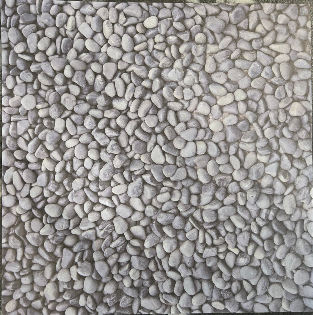 Gray Pebbles River Rock Scrapbook Paper