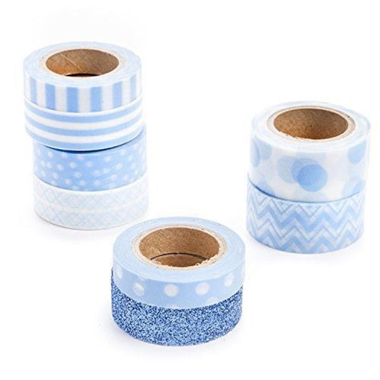 Light Blue Washi Tape Assortment