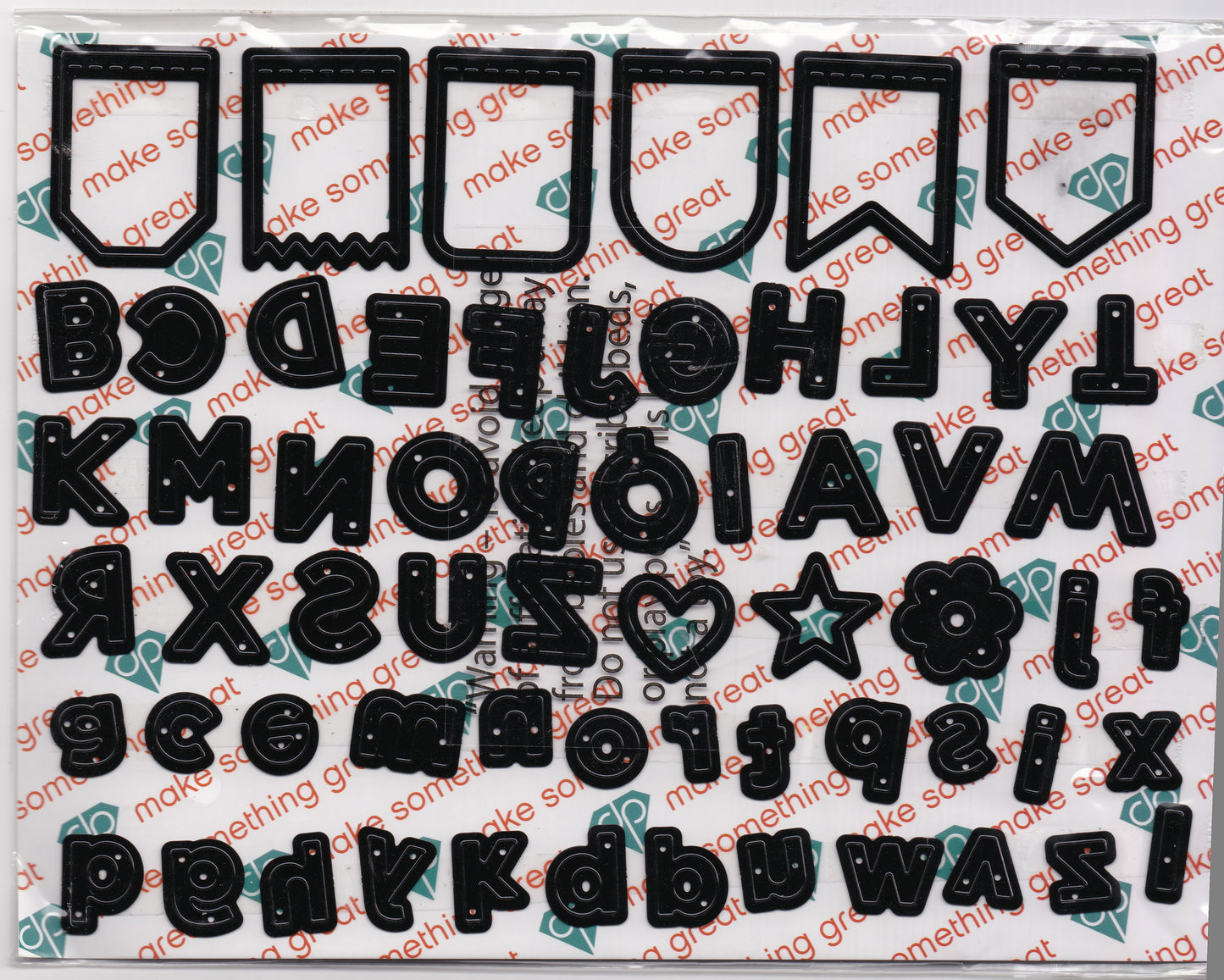 Diamond Press Pennant Banner Alphabet Dies Set