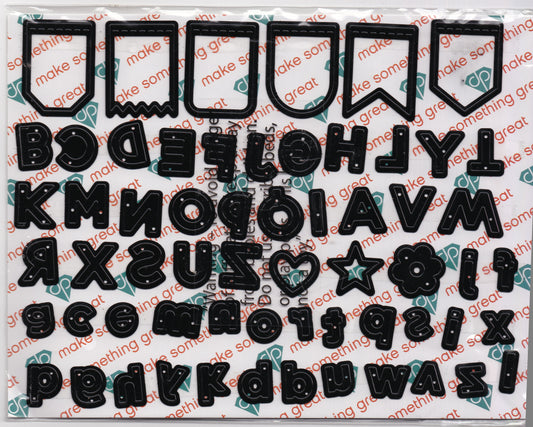 Diamond Press Pennant Banner Alphabet Dies Set