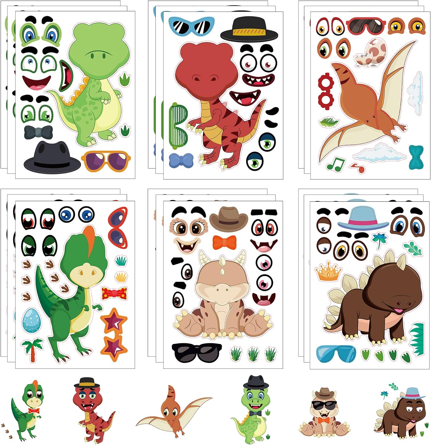 Make A Face Sticker Set – 3 Bücher Mit über 90 Gesichtern Und 1000 Stickern Für Kinder