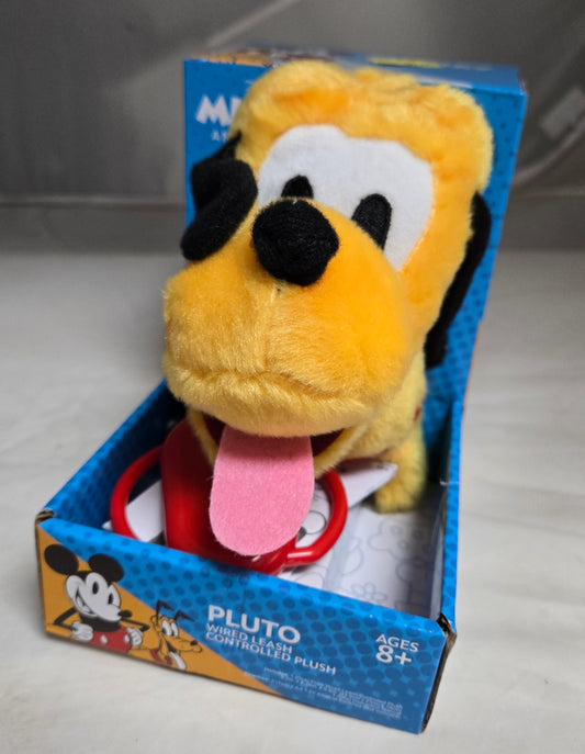 Disney Pluto Leashed Plush Toy