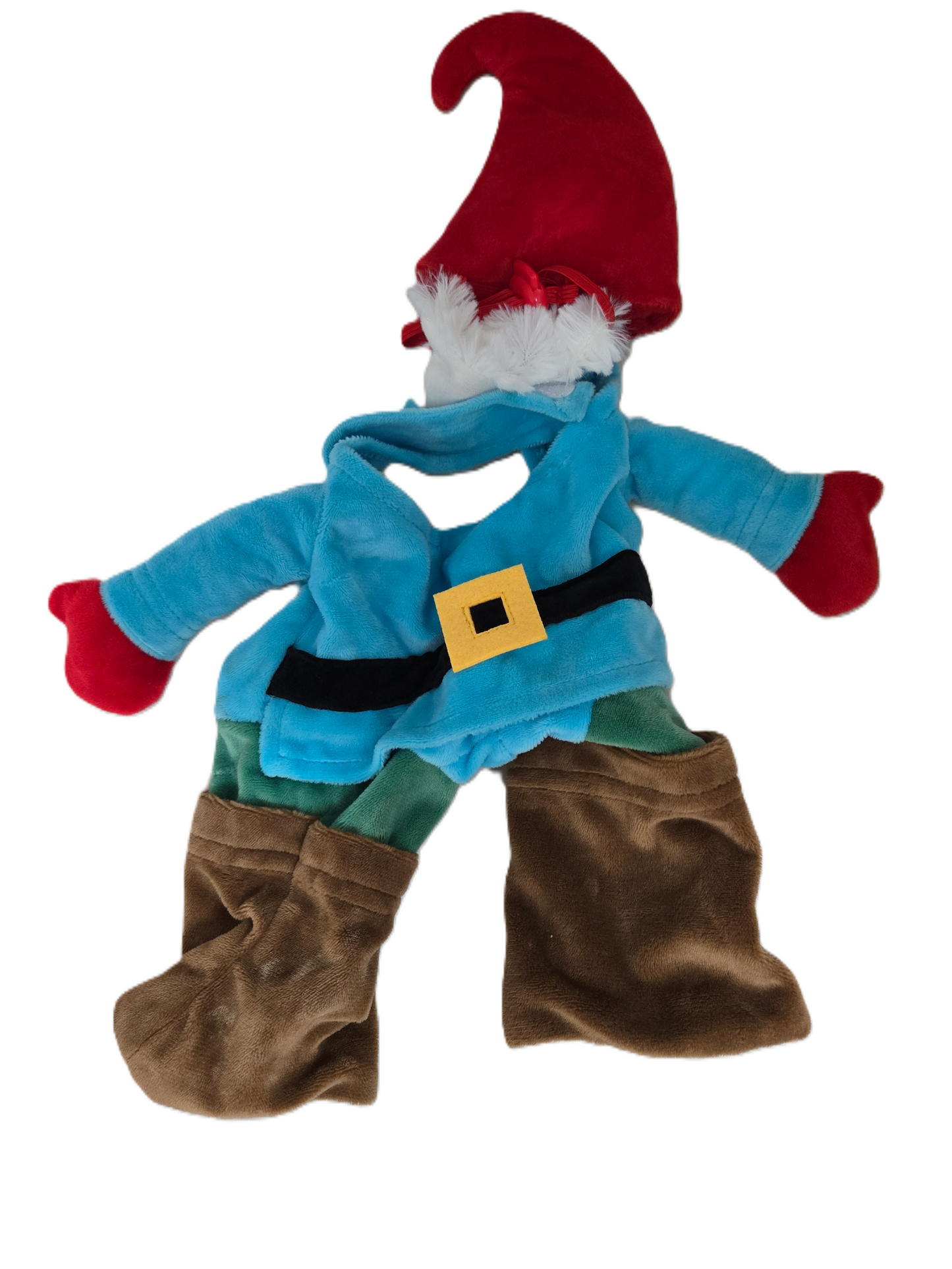 Christmas Santa Gnome Dog Frontal Headpiece Costume Size Small Up to 25 Pounds