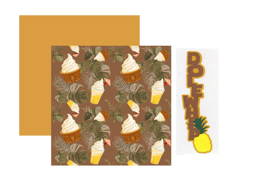 Dole Whip Scrapbook Paper and Title Set