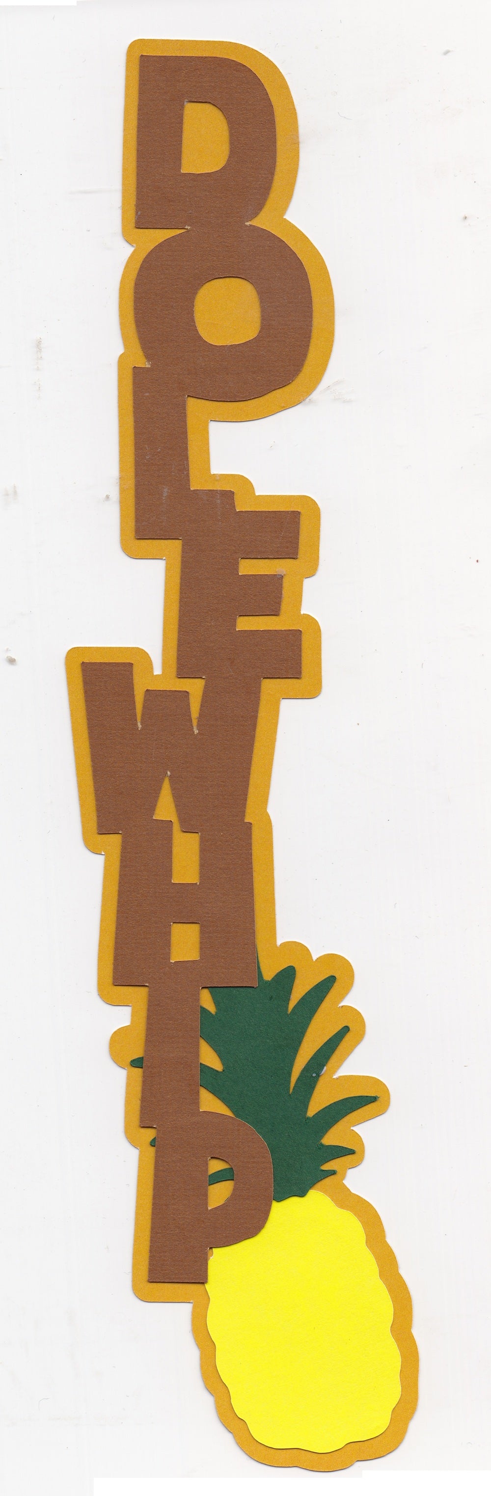 Dole Whip Paper Piecing Title