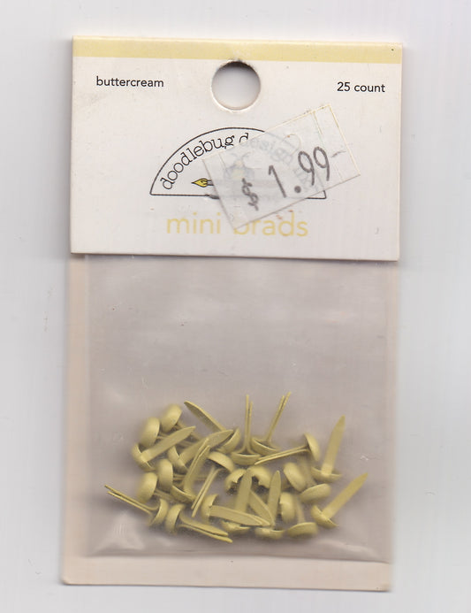 Doodlebug Designs Buttercream Mini Round Brads