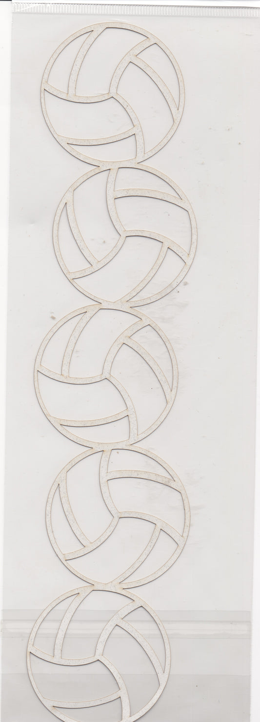 EZ Laser Designs Volleyball Die Cut Border
