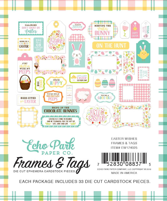 Echo Park Easter Wishes Frames and Tags