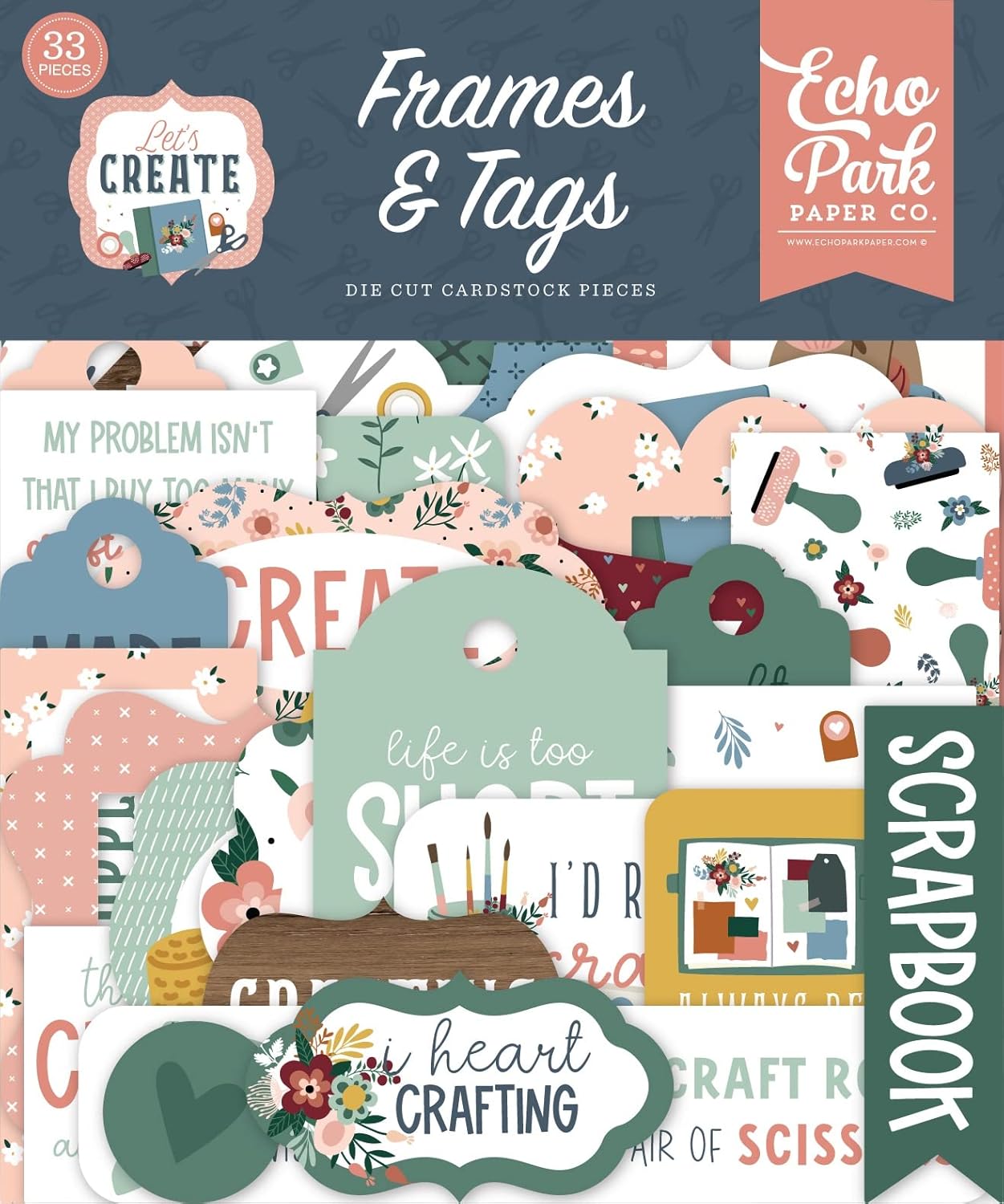 Lets Get Crafty Frames and Tags Ephemera