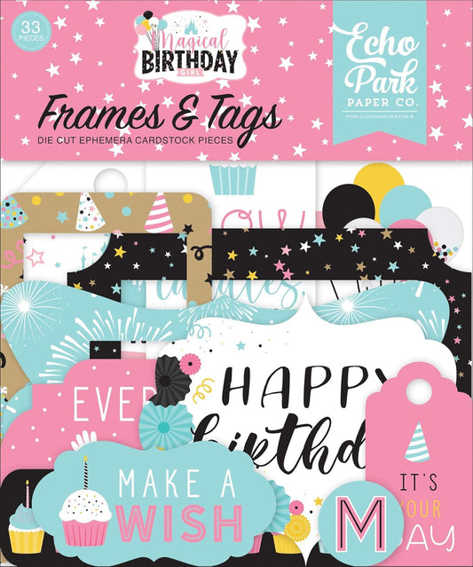 Magical Birthday Girl Frames and Tags