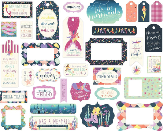 Echo Park Mermaid Dreams Frames and Tags Die Cuts