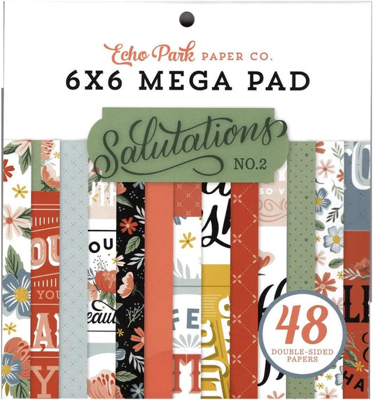 Echo Park Salutations No 2 Mega Pad 6x6