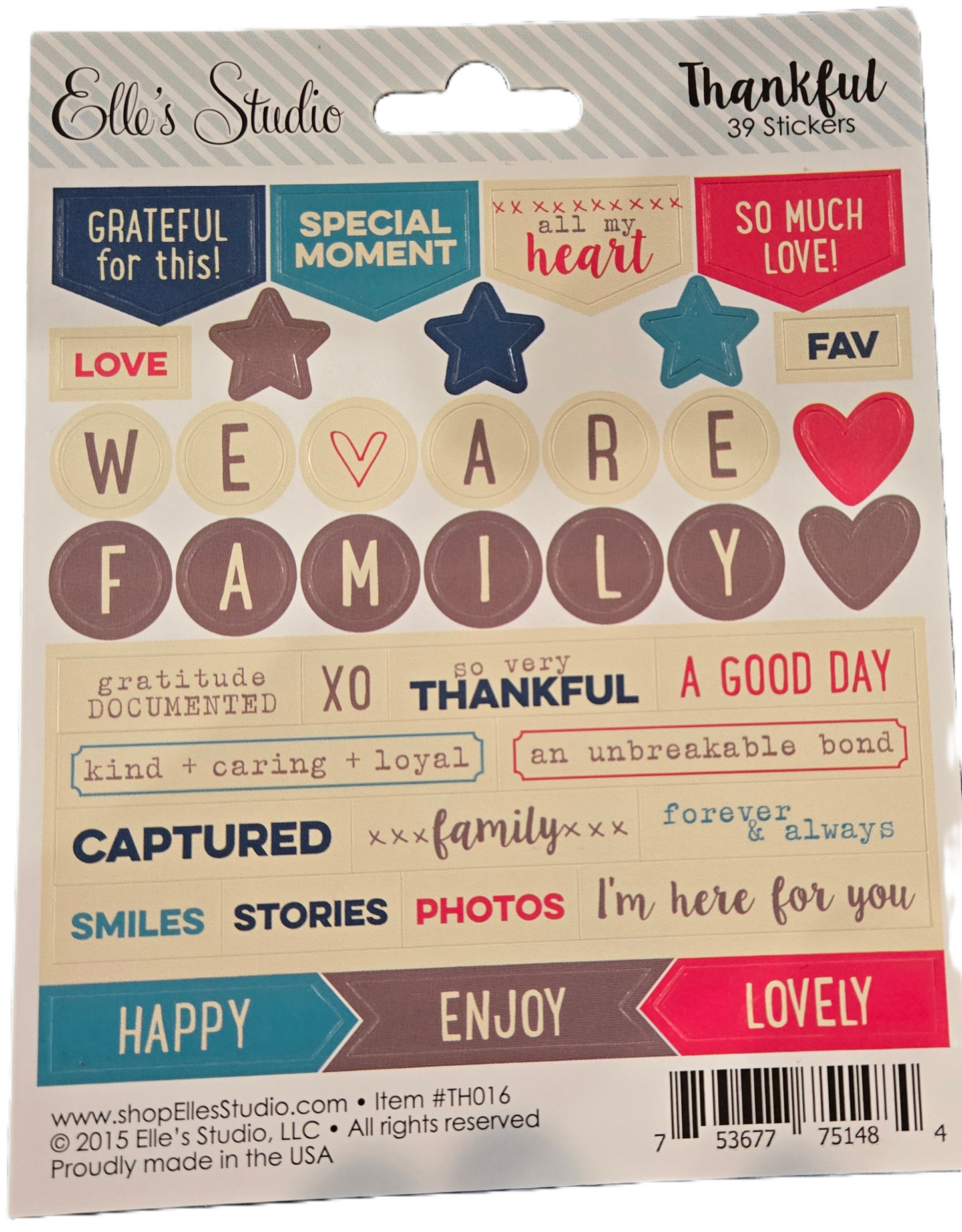 Elle's Studio Thankful Stickers