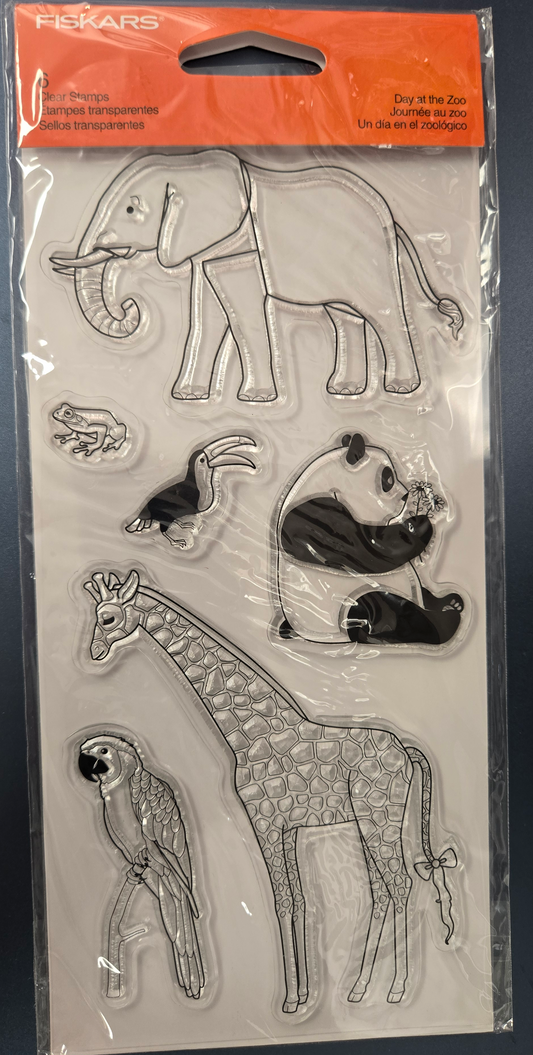 Fiskars Day at the Zoo Stamp Set