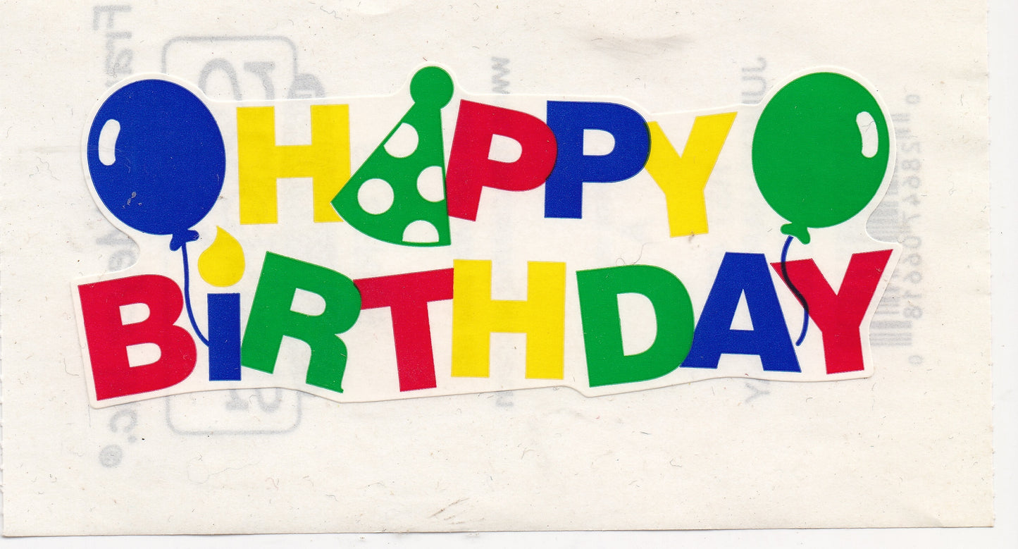Frances Meyer Happy Birthday Sticker Title