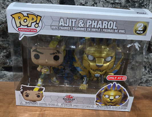 Bakugan Ajit & Pharol 3.75 Inch Funko Figure Set