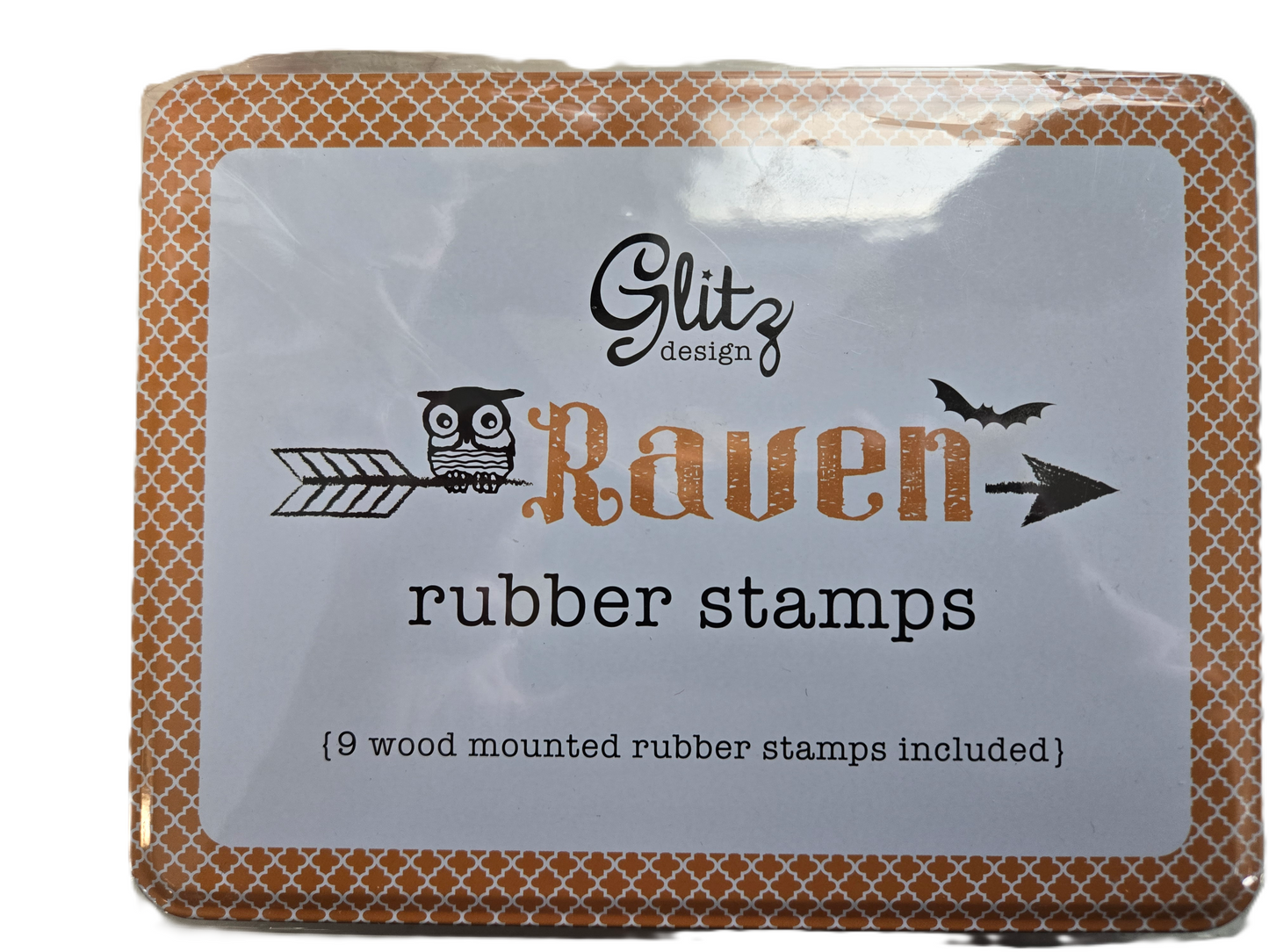 Raven Halloween Rubber Stamps Set by Glitz Design