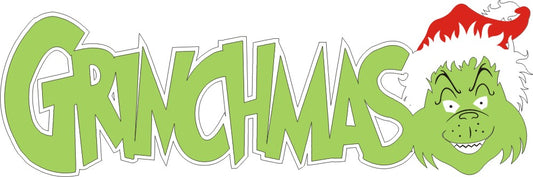 Merry Grinchmas Paper Piecing Title