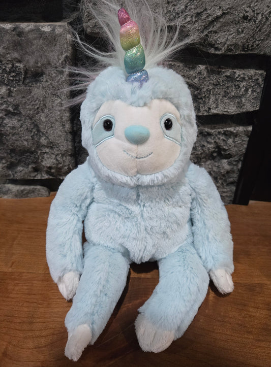 Blue Dazzle Slothicorn Plush by Gund