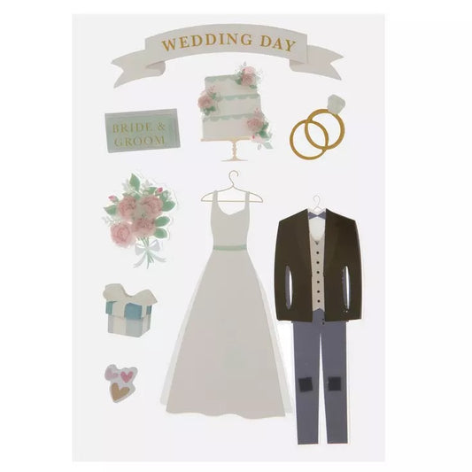 3d Wedding Day Stickers