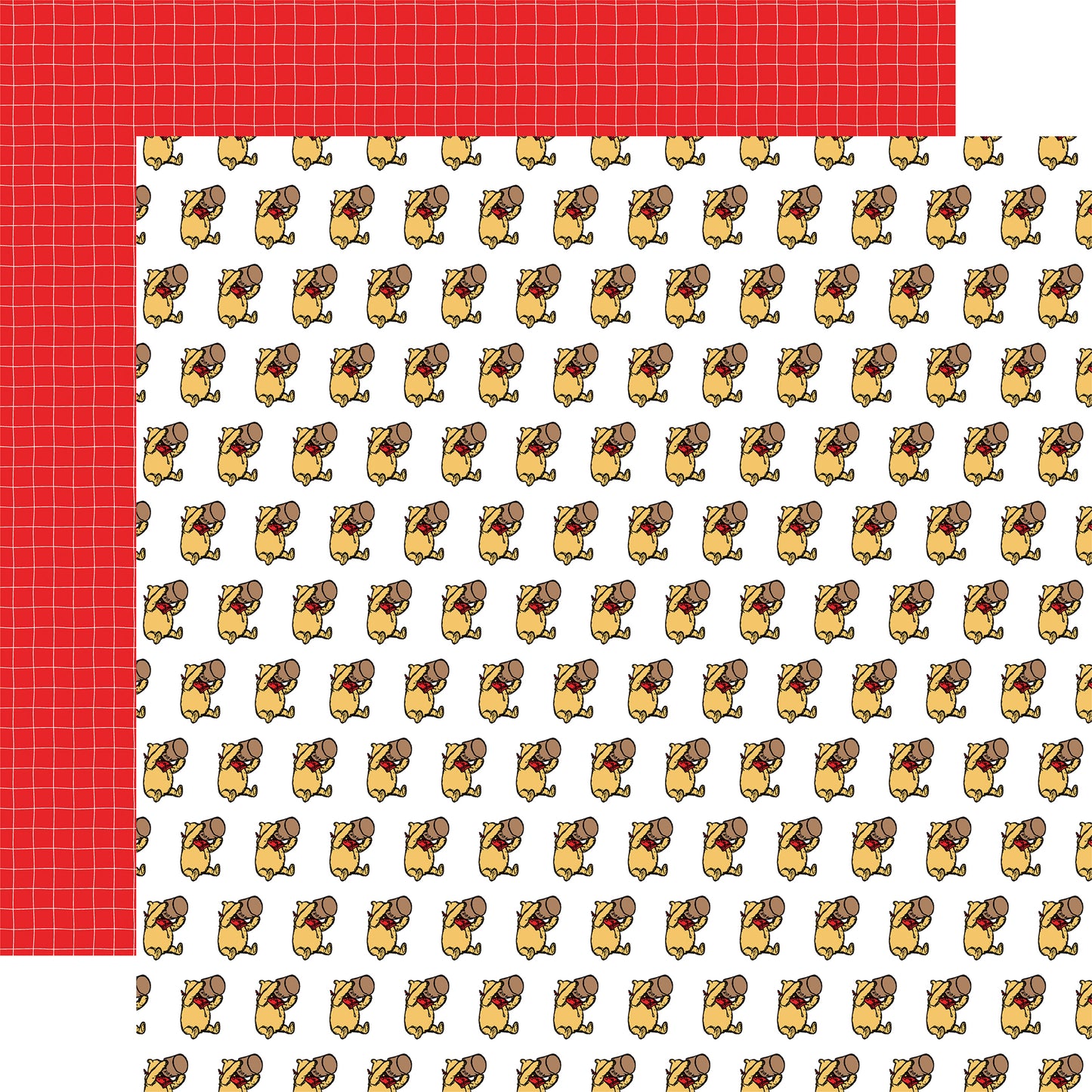 Pooh's Honey Scrapbook Paper - House at Pooh Corner