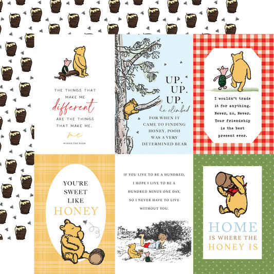 House at Pooh Corner 4x6 Journaling Cards Scrapbook Paper