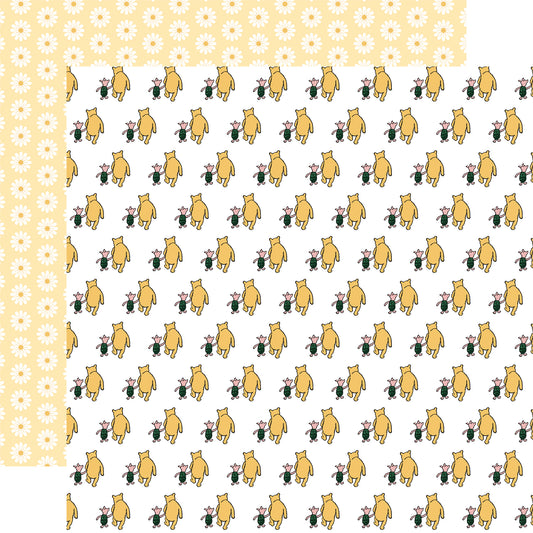 Classic Piglet and Pooh - Honeypot at Pooh Corner Scrapbook paper