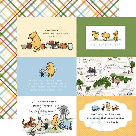 House at Pooh Corner 6x4 Journaling Cards Scrapbook Paper