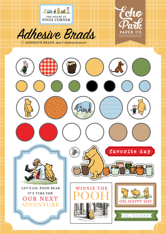 The House at Pooh Corner Adhesive Brads