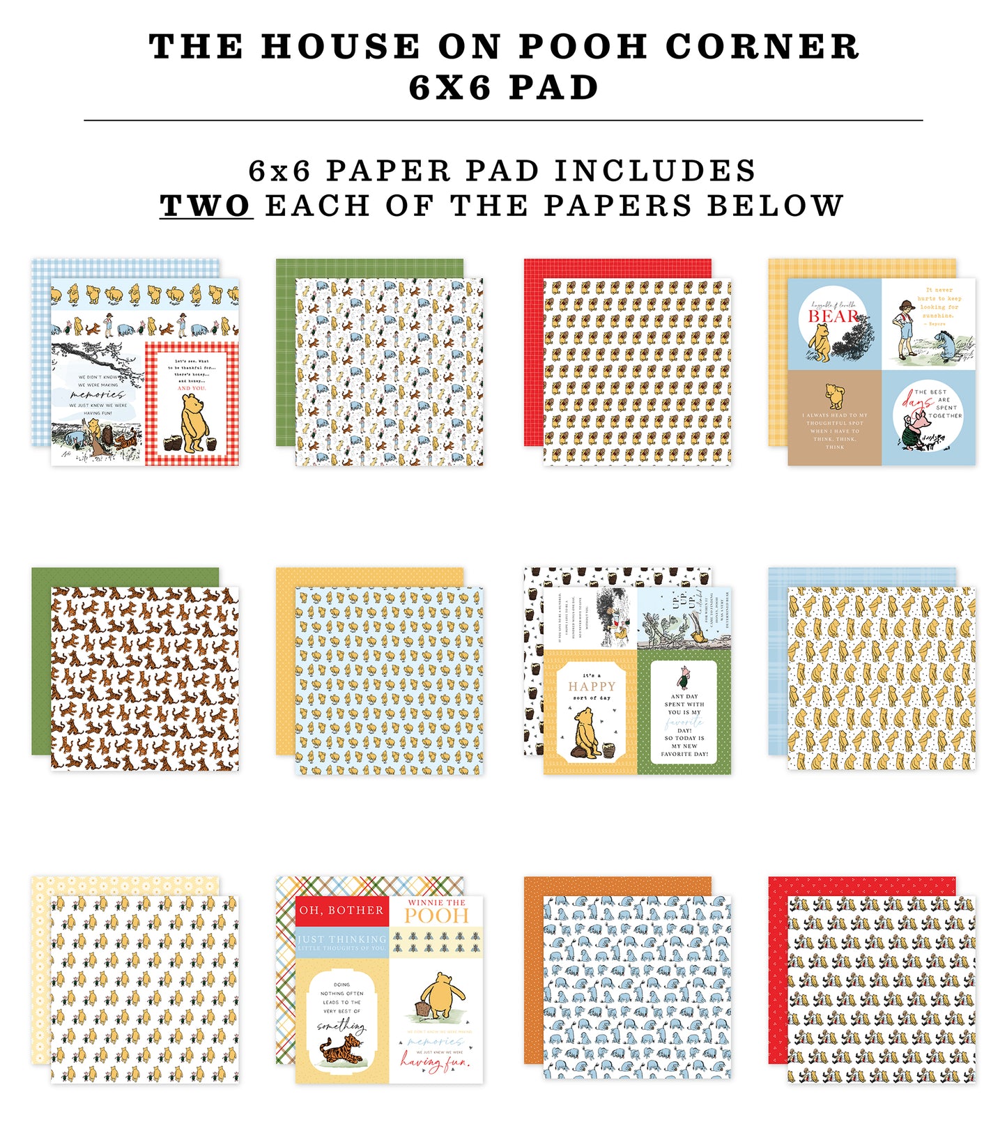 The House At Pooh Corner 6x6 Paper Pad