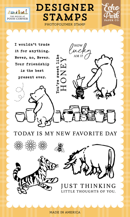 Winnie the Pooh - How Lucky am I Stamps