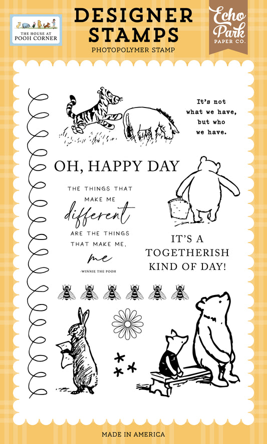 Winnie the Pooh Who We Have Stamp Set