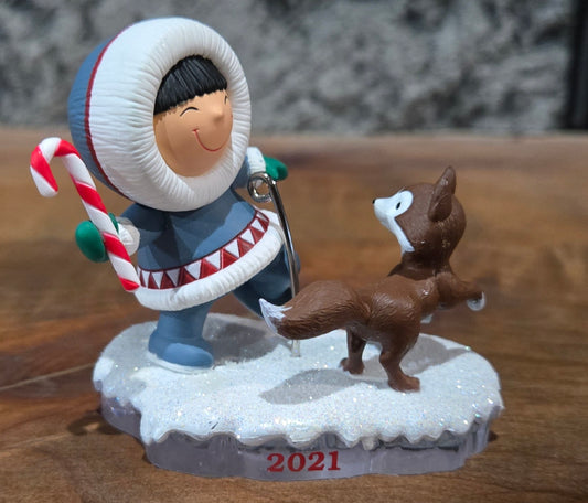 Hallmark Frosty Friends Eskimo Ornament 2021