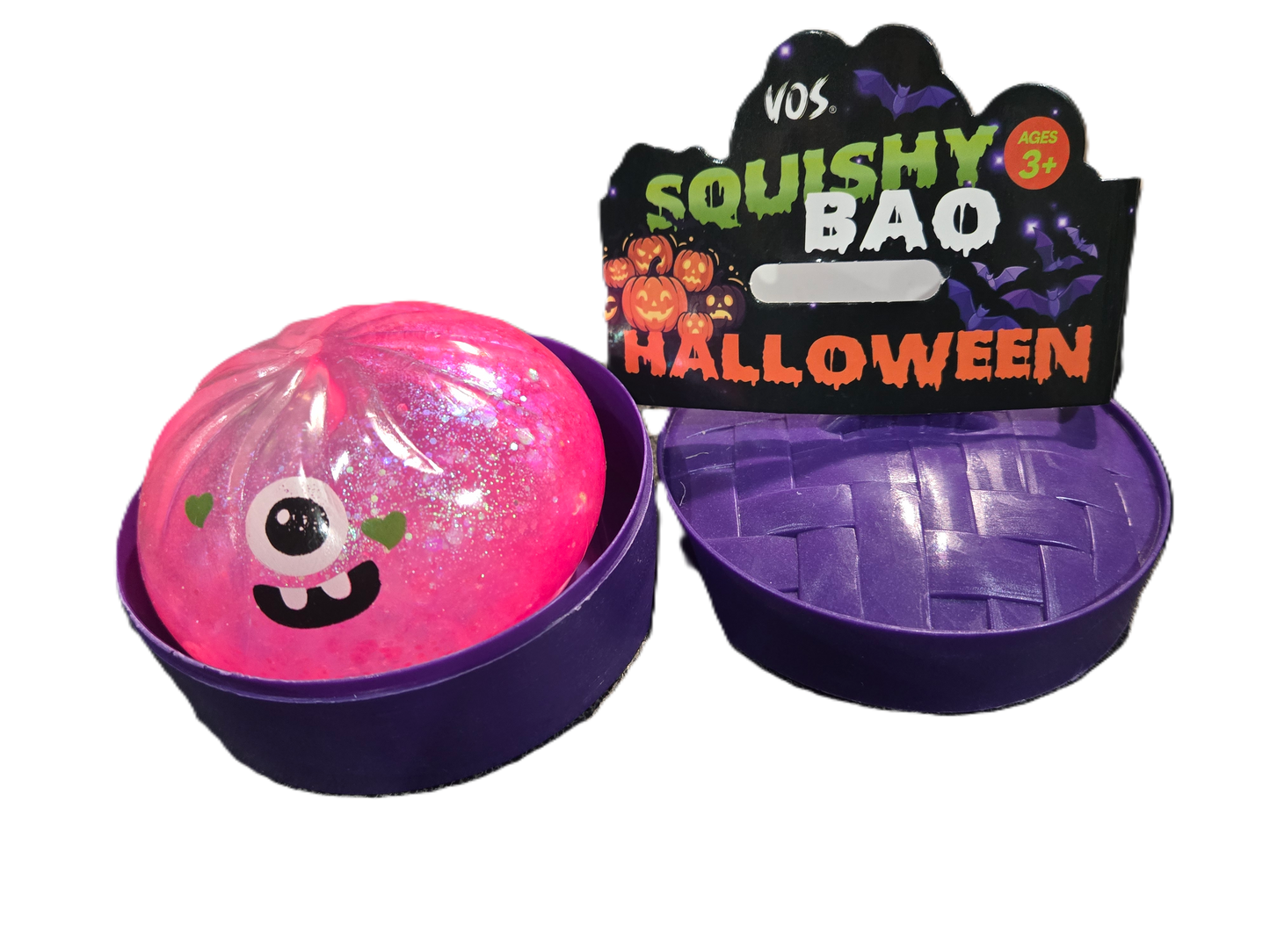 Pink Halloween Dumpling Squishy Toy