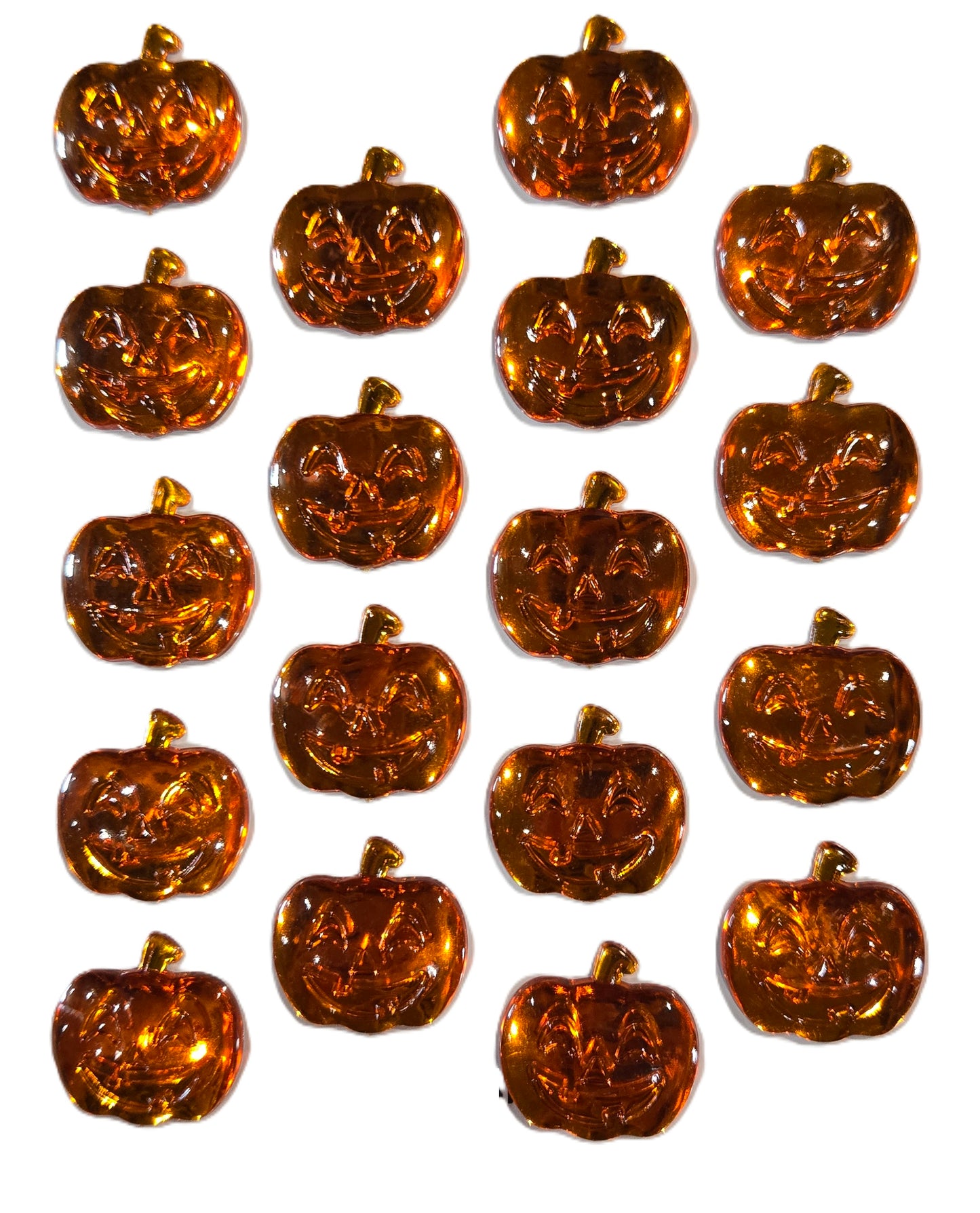 Halloween Pumpkin Jackolantern Gem Stickers