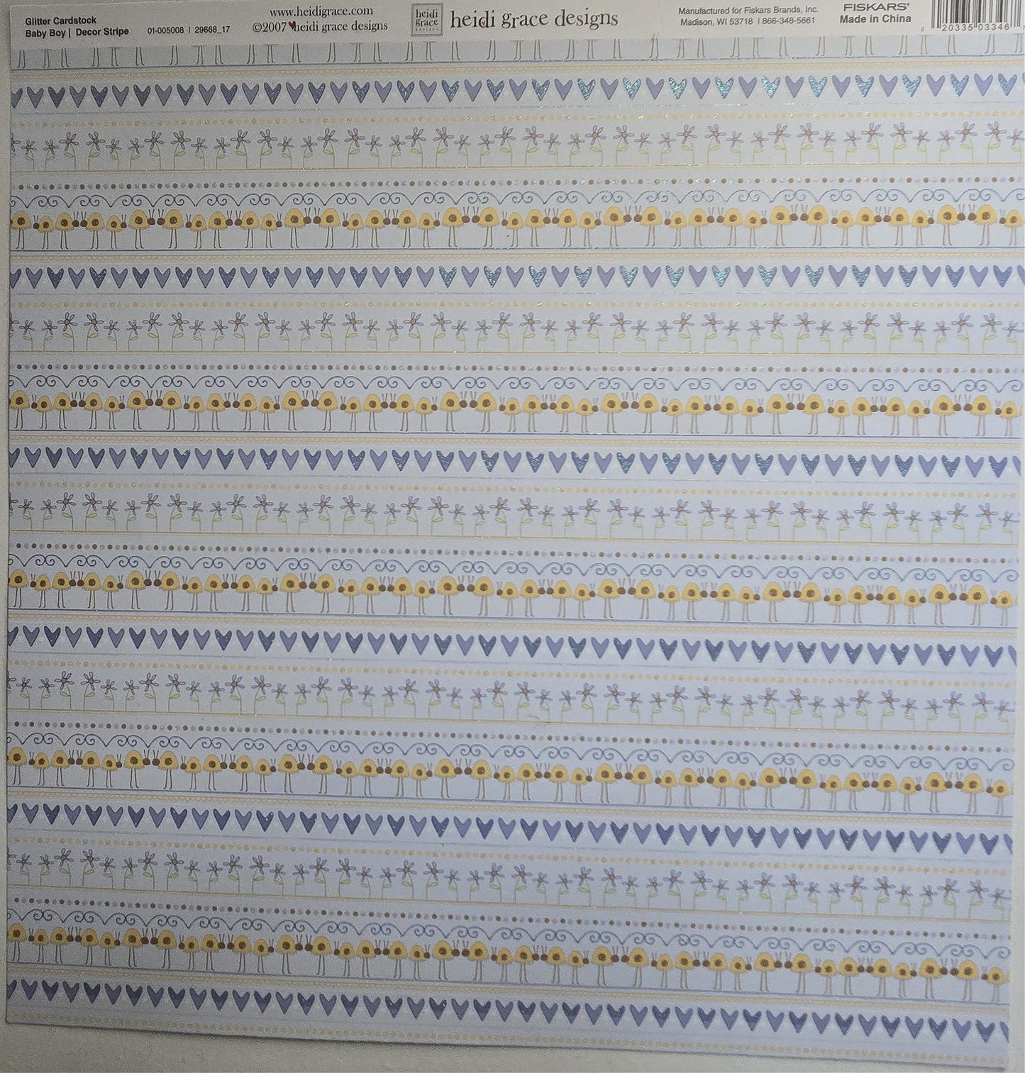 Heidi Grace Designs Baby Boy Stripe Paper