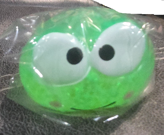 Hello Kitty Glitter Dumpling - Green Frog - NEW - Opened