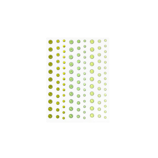 Hero Hues Translucent Green Enamel Dots