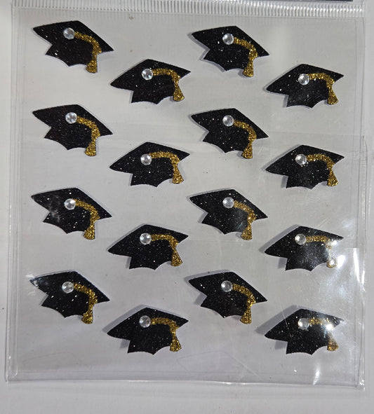 Graduation Glitter Gemstone Stickers