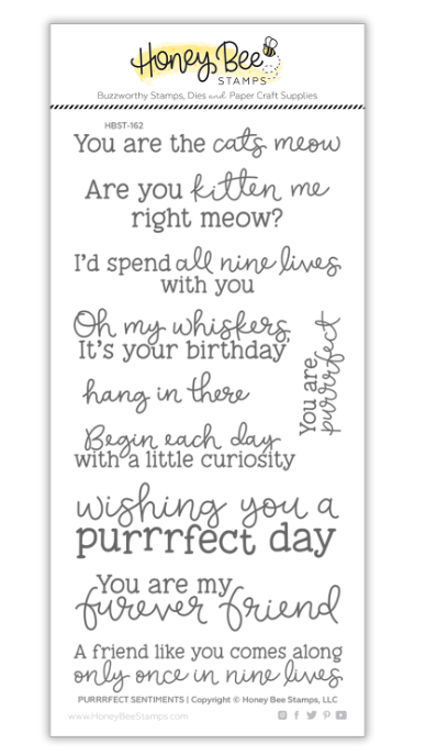 Honey Bee Stamps - Purrrfect Sentiments