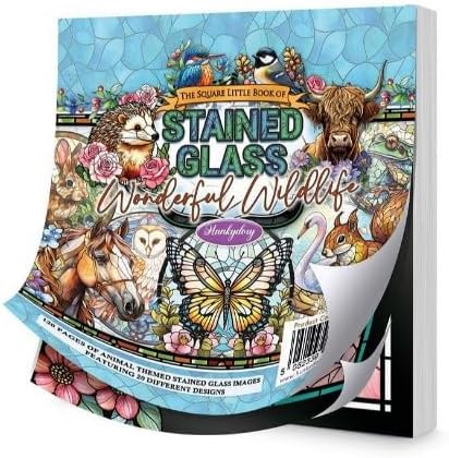 Stained Glass Wonderful Wildlife Square Little Book by Hunkydory