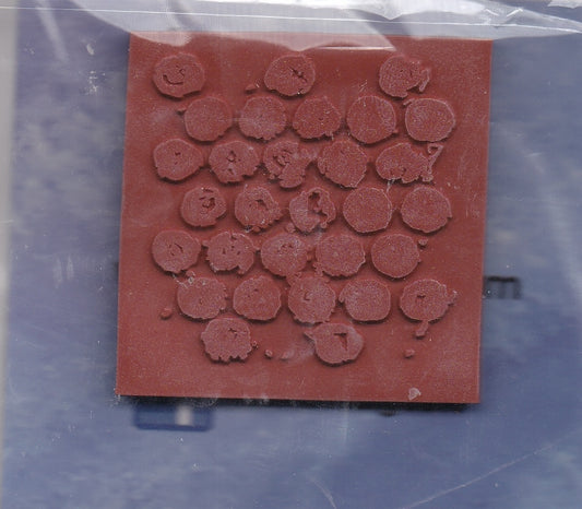 Indigo Blu Circle Rubber Stamp