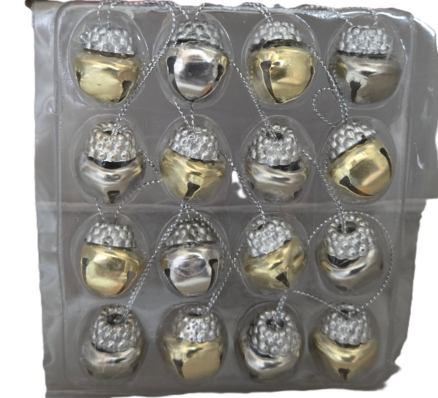 Mini Jingle Bell Ornaments Gold and Silver