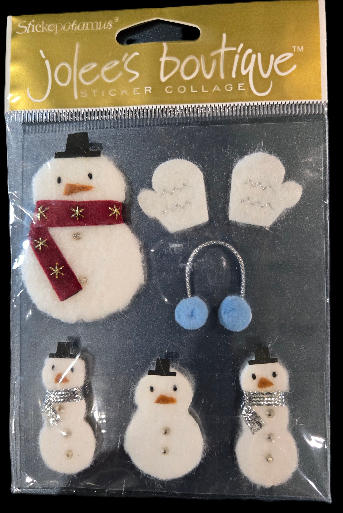Jolees Snowmen 3d Stickers Set